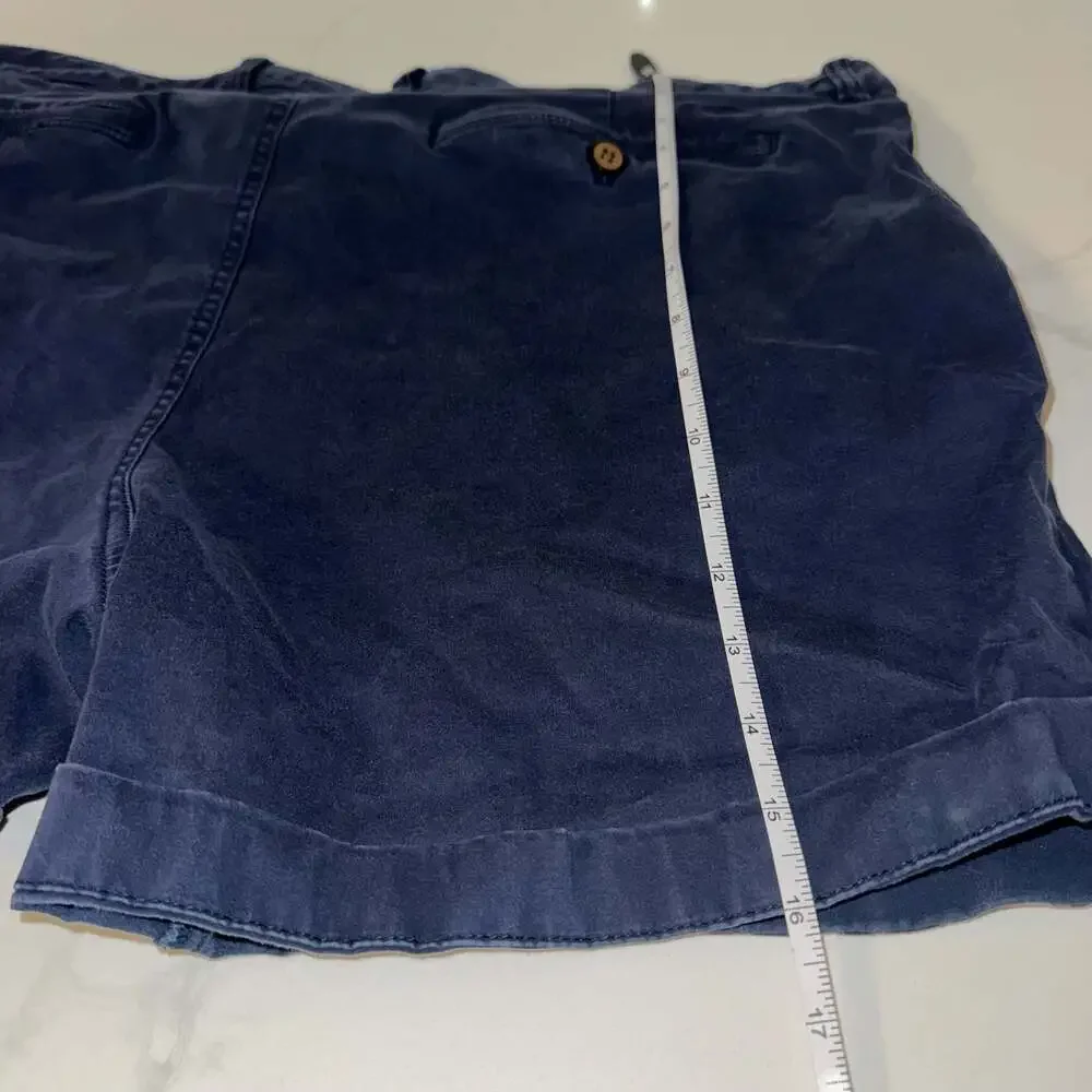 Tommy Bahama Navy Blue Cuffed Chino Shorts Size 40